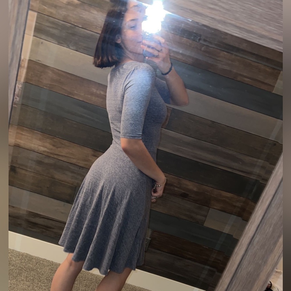LuLaRoe Nicole dress size XS heather blue